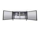 Orikool 60 IN Commercial Refrigerators, Undercounter Refrigerators 18 Cu.Ft with Smooth Casters, 2 Doors, ETL Listed for Restaurants, Cafes, Bars And