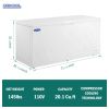 ORIKOOL Chest Freezer 20.1 Cu.ft Solid Top Commercial Deep Chest Freezers with Lockable Stay-Open Lid Painted for Back-of-House Bulk Storage