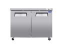 Orikool 48 IN Commercial Refrigerators, Undercounter Refrigerators 14 Cu.Ft with Smooth Casters, 2 Doors, ETL Listed for Restaurants, Cafes, Bars And