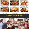HOMCOM Air Fryer, 1700W 6.9 Quart Air Fryers Oven with Digital Display, 360¬∞ Air Circulation, Adjustable Temperature, Timer and Nonstick Basket for O