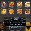 HOMCOM Air Fryer, 1700W 6.9 Quart Air Fryers Oven with Digital Display, 360¬∞ Air Circulation, Adjustable Temperature, Timer and Nonstick Basket for O