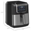 HOMCOM Air Fryer, 1700W 6.9 Quart Air Fryers Oven with Digital Display, 360¬∞ Air Circulation, Adjustable Temperature, Timer and Nonstick Basket for O