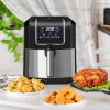 HOMCOM Air Fryer, 1700W 6.9 Quart Air Fryers Oven with Digital Display, 360¬∞ Air Circulation, Adjustable Temperature, Timer and Nonstick Basket for O
