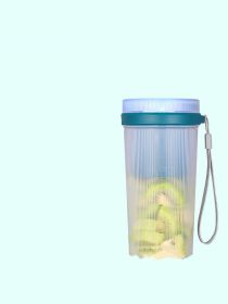 Portable Juicer Small Rechargeable Mini Juicer Cup (Option: B green)